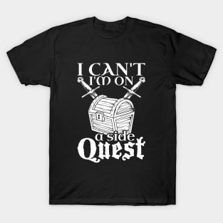 I'm on a side quest - live action role playing T-Shirt